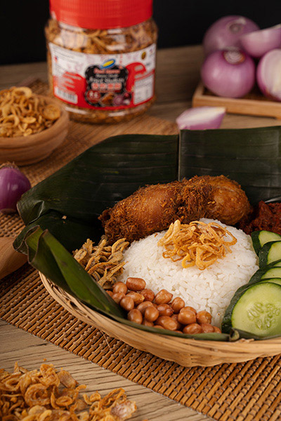 Fried Shallots Nasi Lemak ˇ